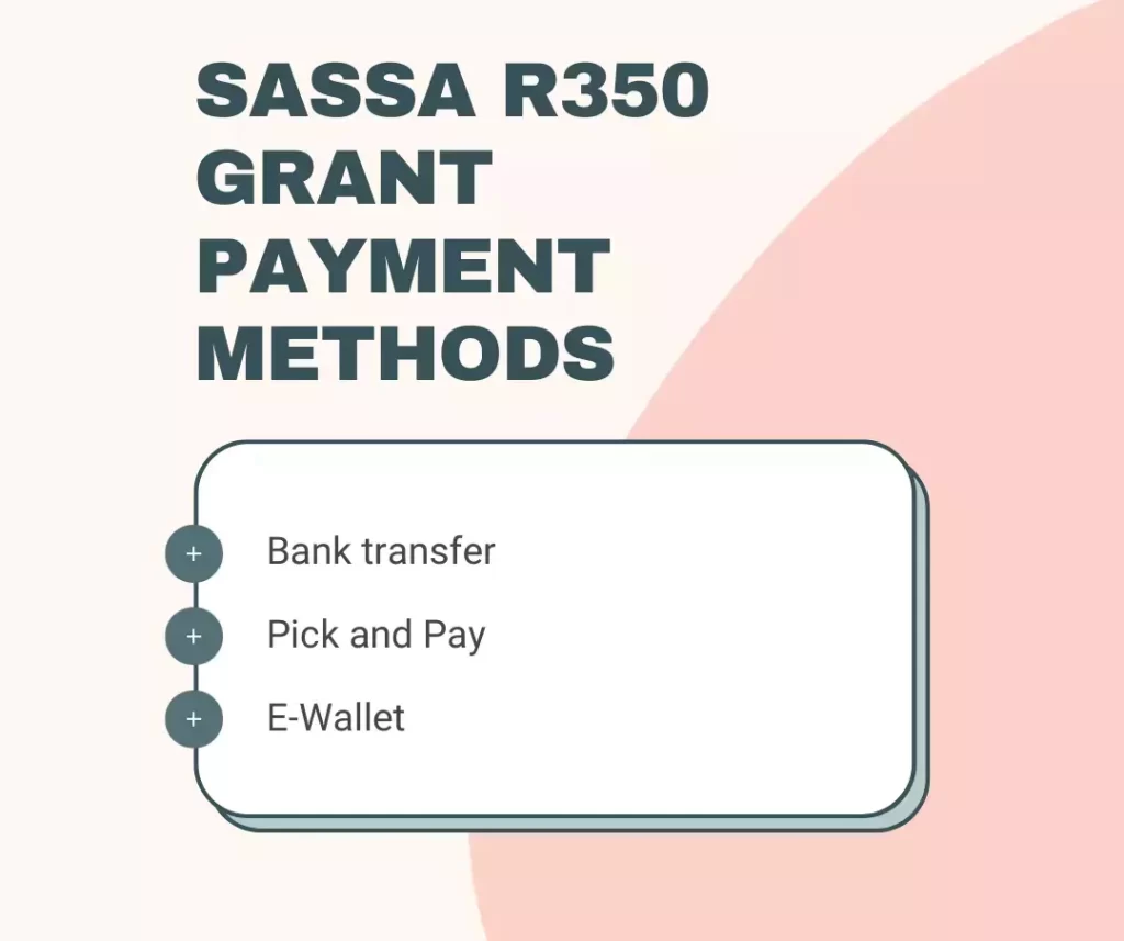 how to change sassa r350 grant payment method