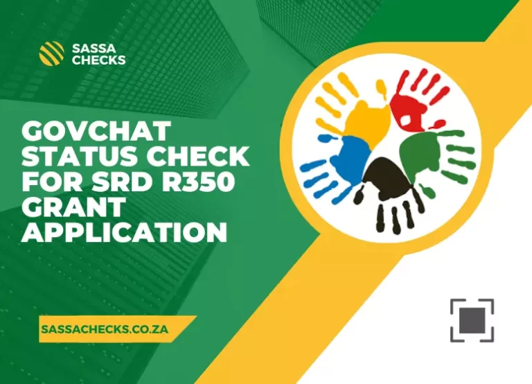 GovChat Status Check For SRD R350 Grant Application