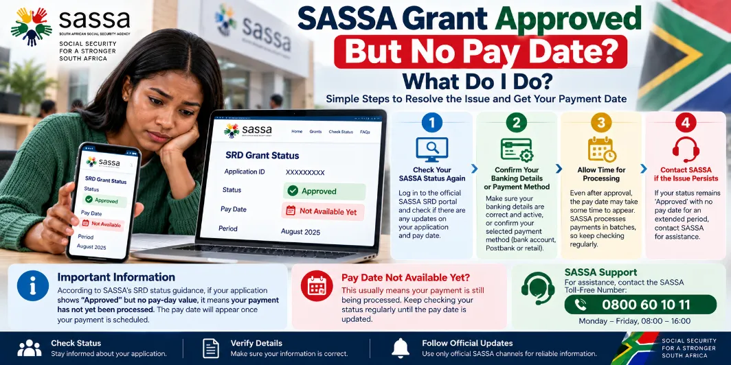 SASSA Grant Approved But No Pay Date What Do I Do